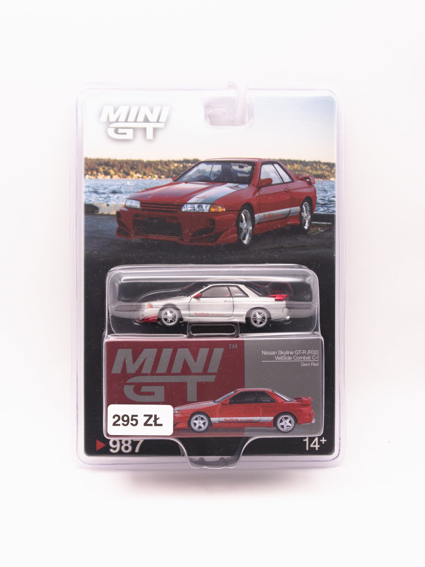 CHASE Mini GT #987 Nissan Skyline GT-R R32 VeilSide Combat Czerwony