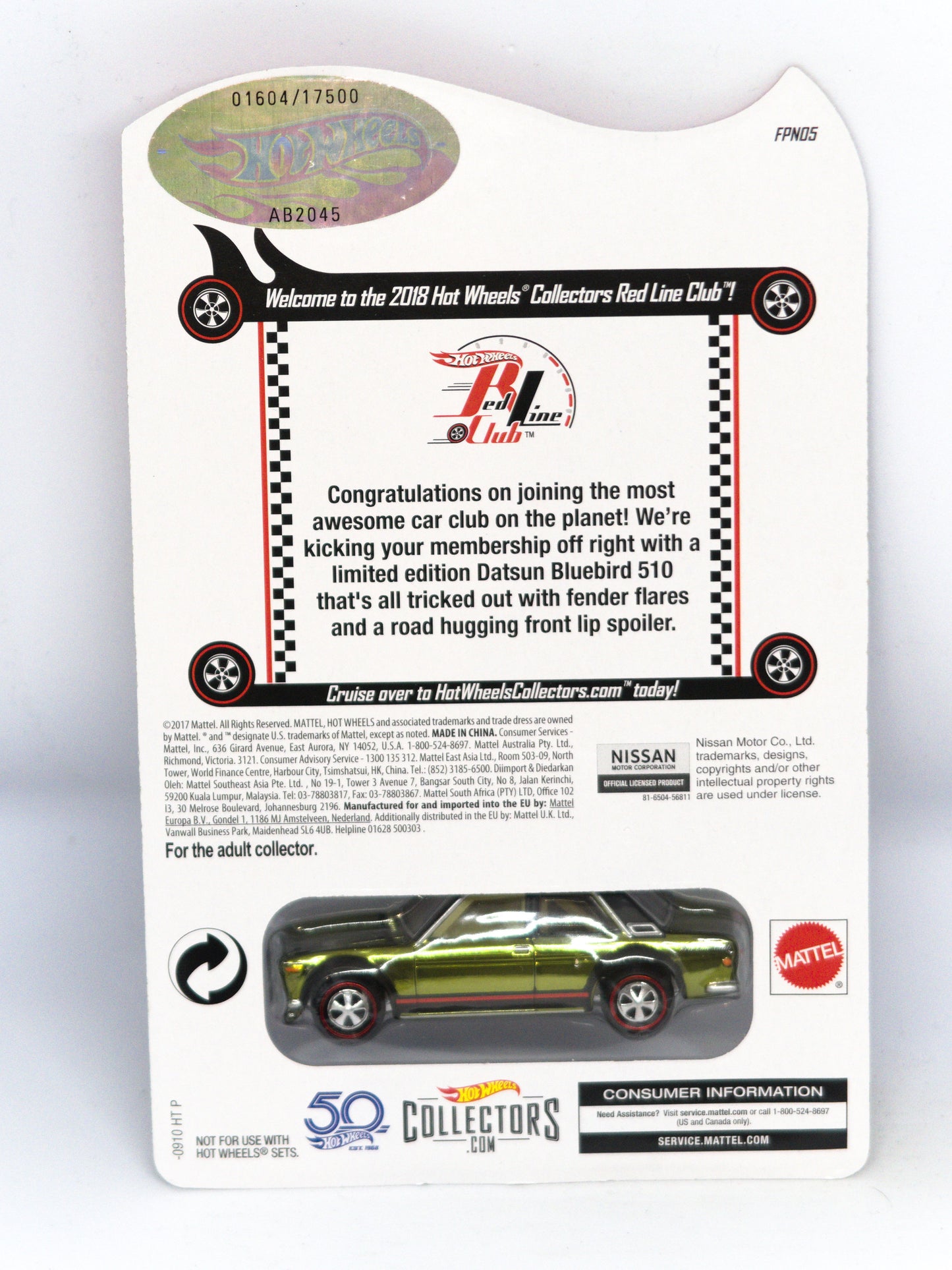 Red Line Club RLC Datsun 510 - Oliwkowy
