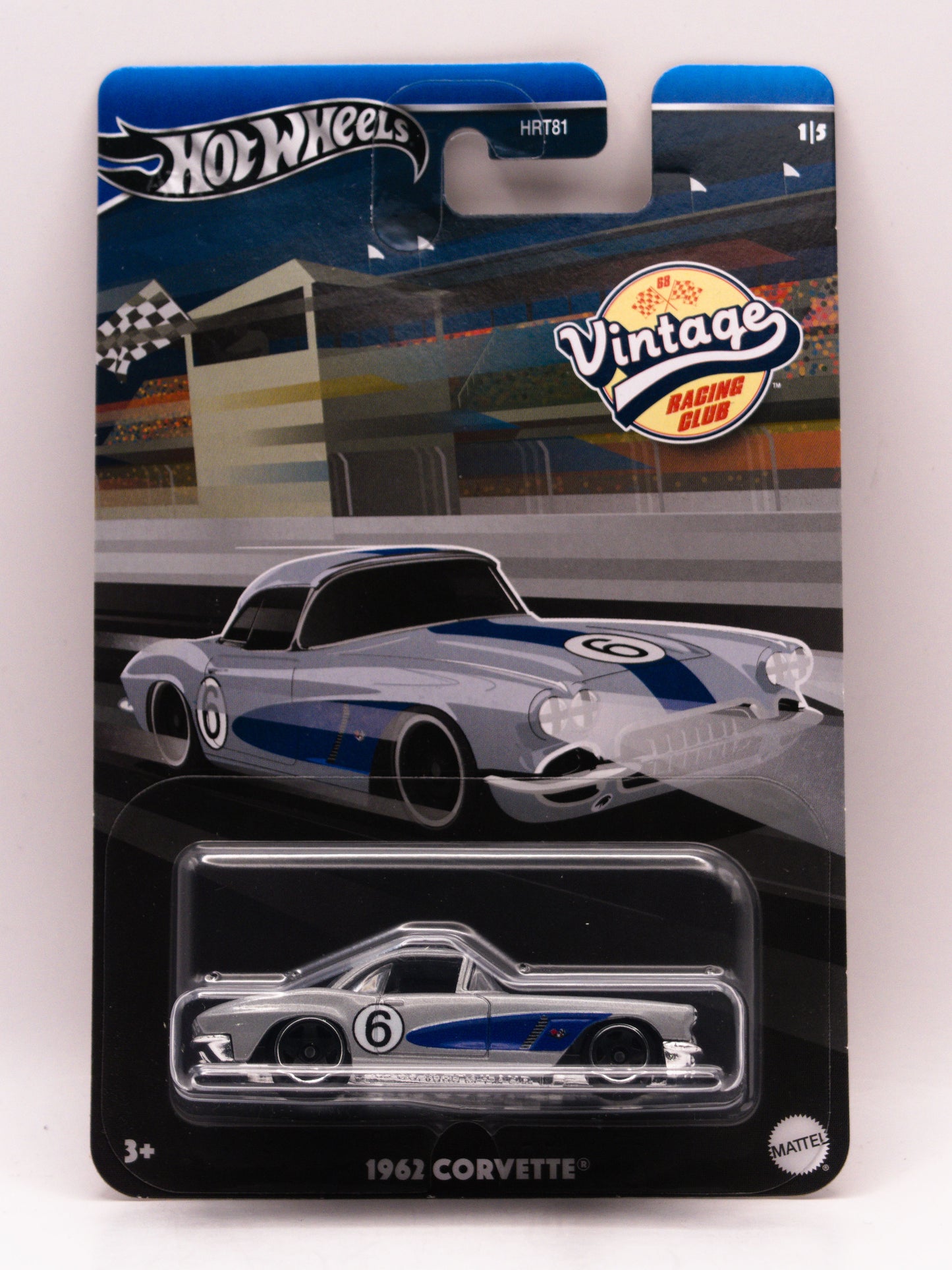 1962 Corvette Srebrny