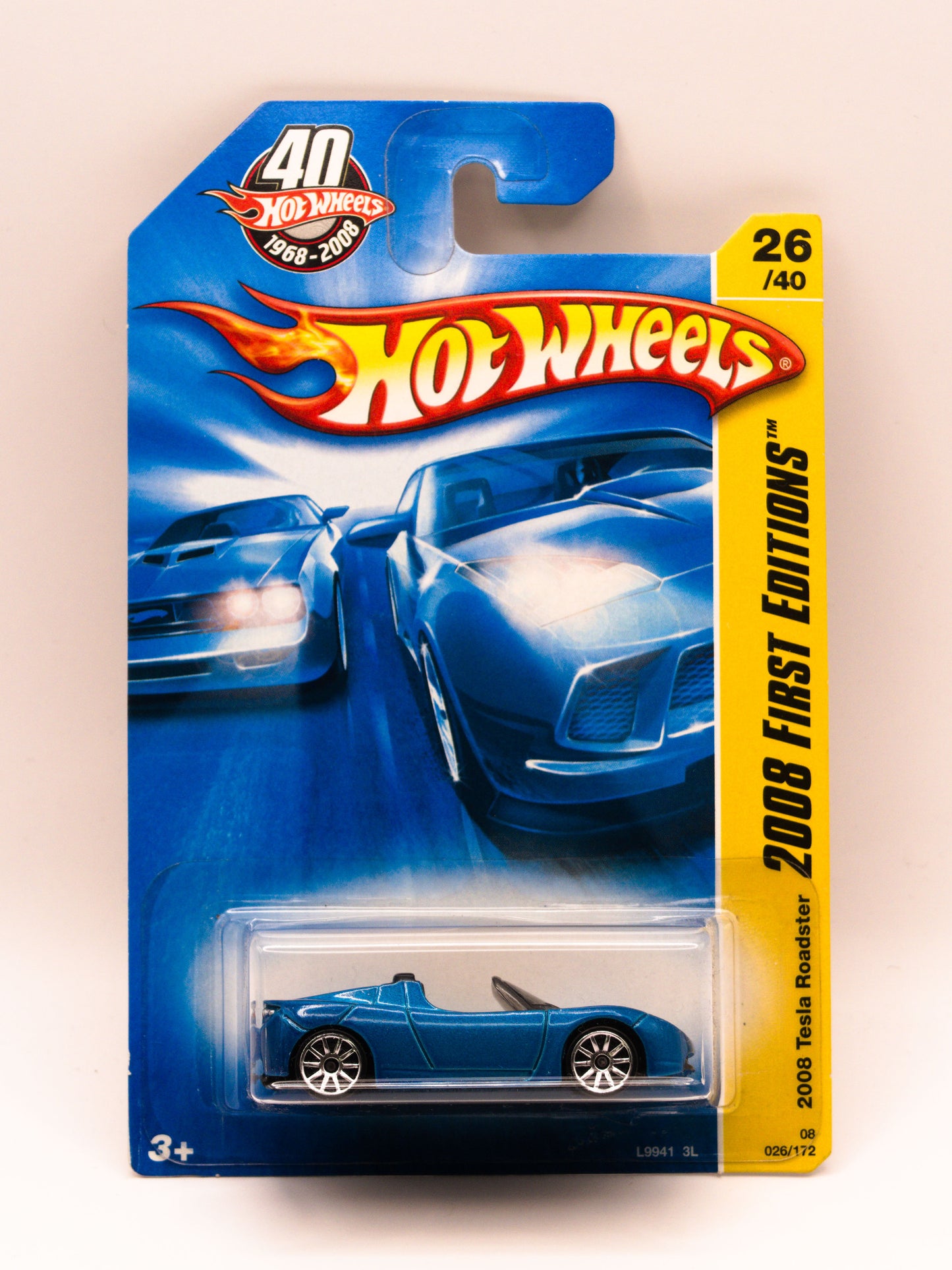 2008 Tesla Roadster NIebieski