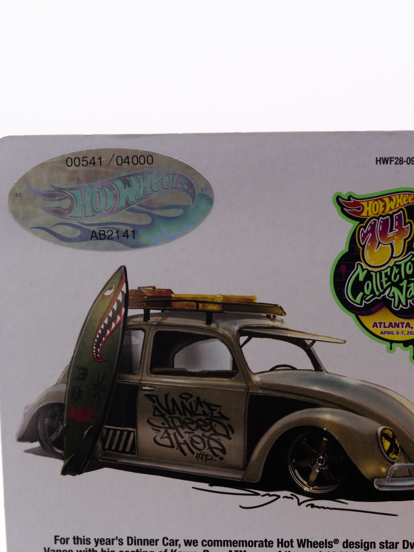 24TH Convention Atlanta Kawa Bug Beżowy #541/4000