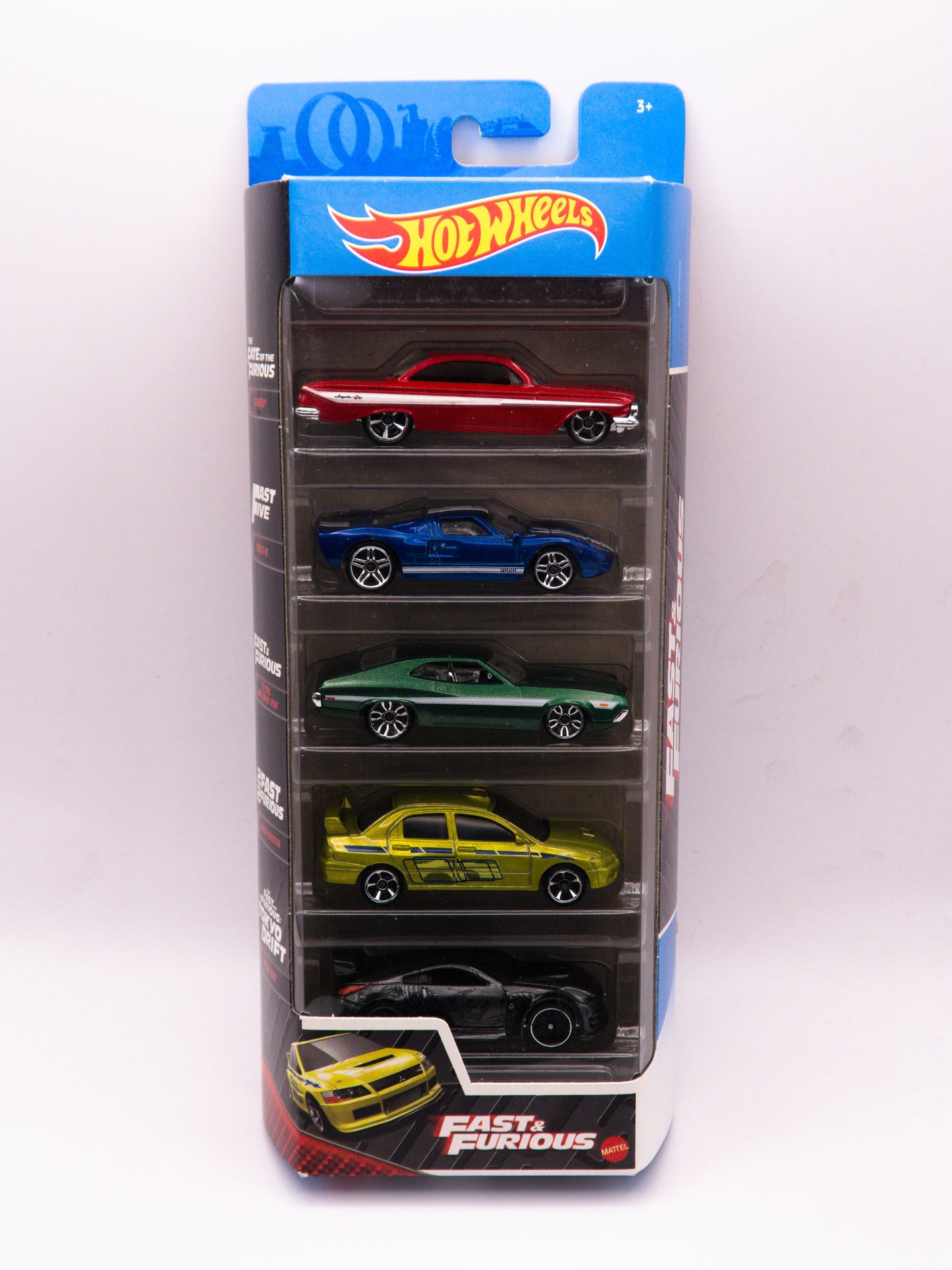 Hot Wheels 5-Pak Fast and Furious Mitsubishi Lancer Logo