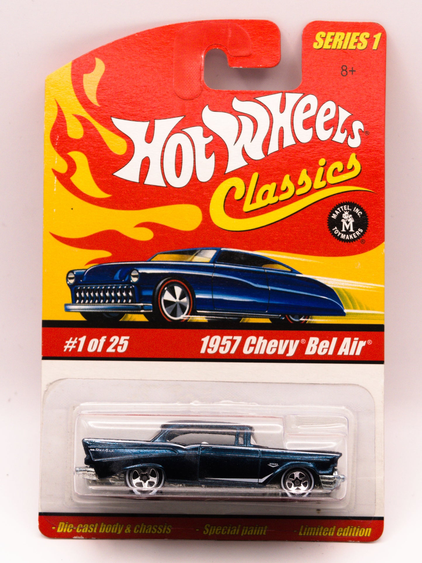 Hot Wheels Classics 1957 Chevy Bel Air Niebieski