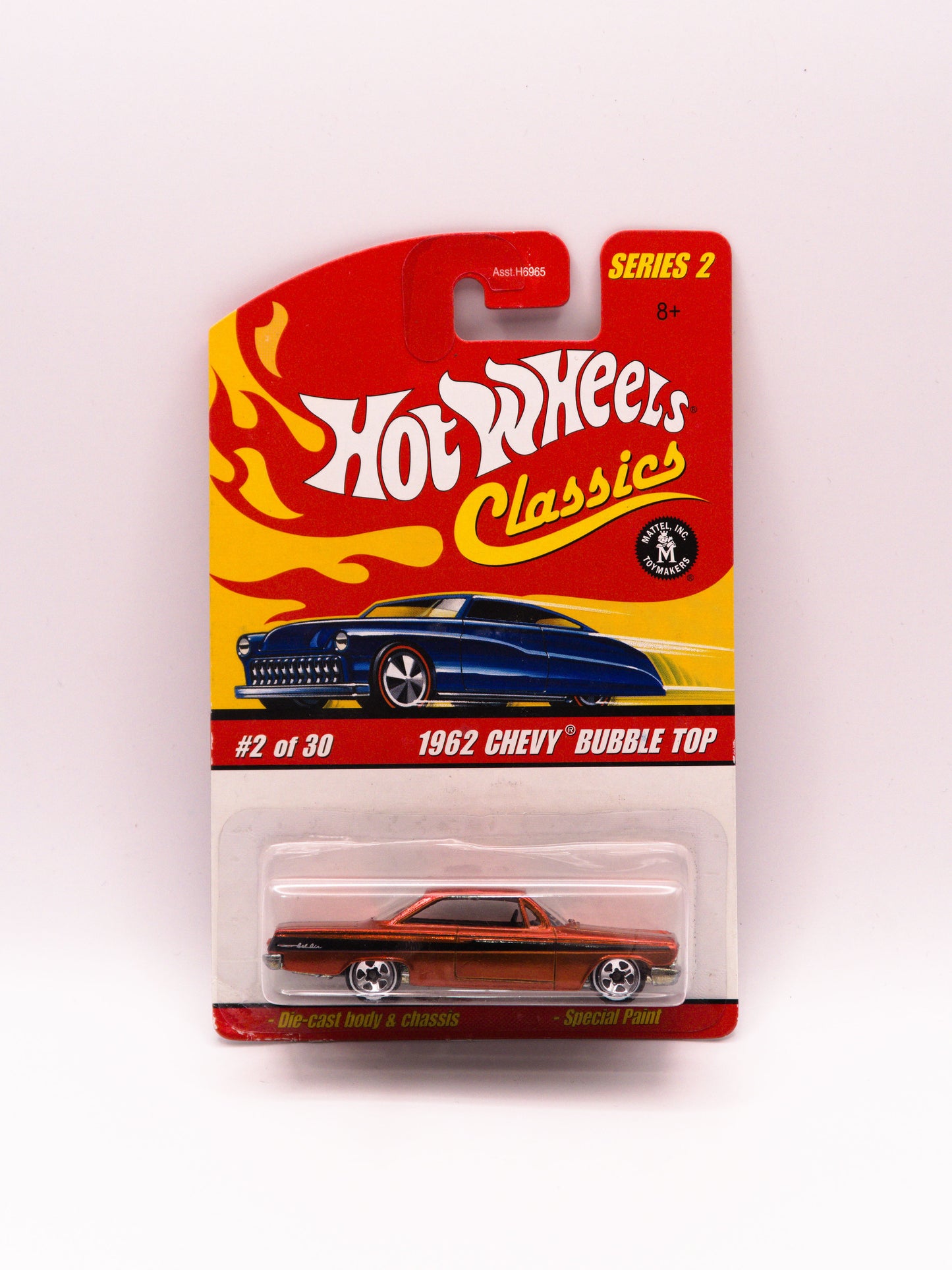 Hot Wheels Classics 1962 Chevy Bubble Top Pomarańczowy