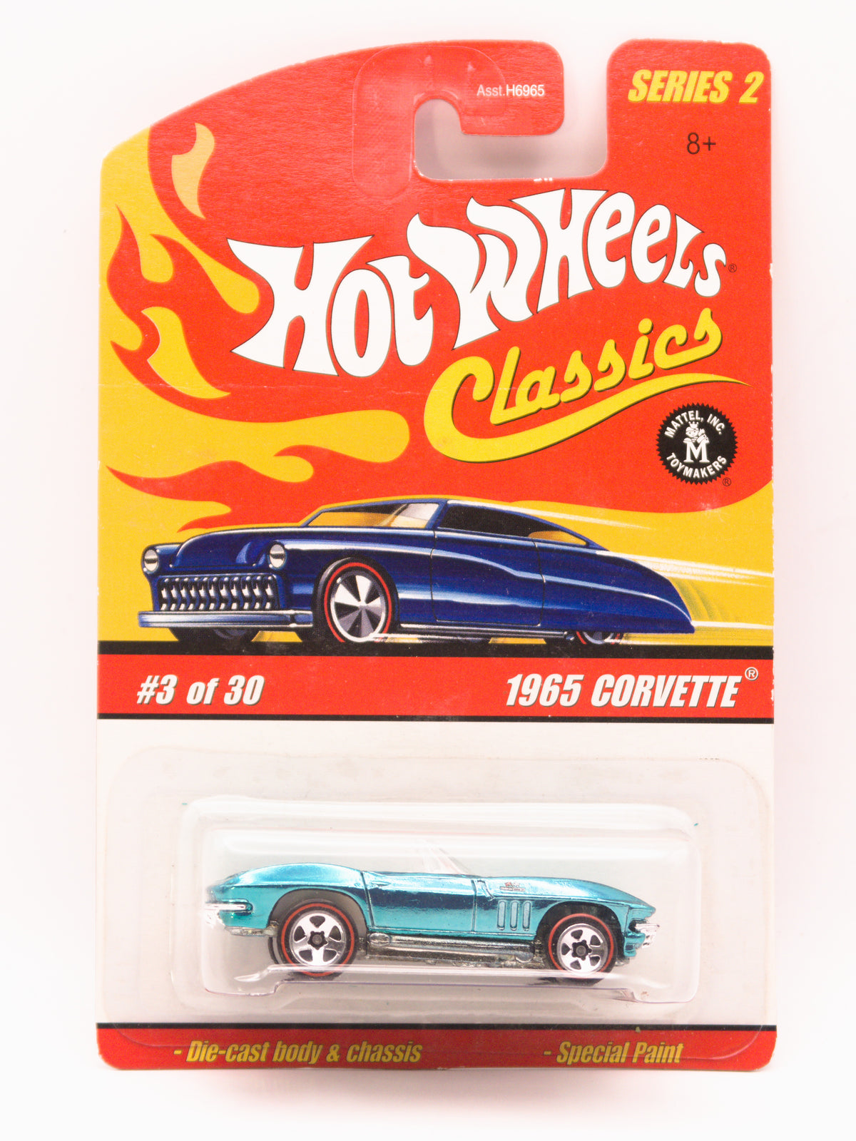 Hot Wheels Classics 1965 Chevrolet Corvette Turkusowy