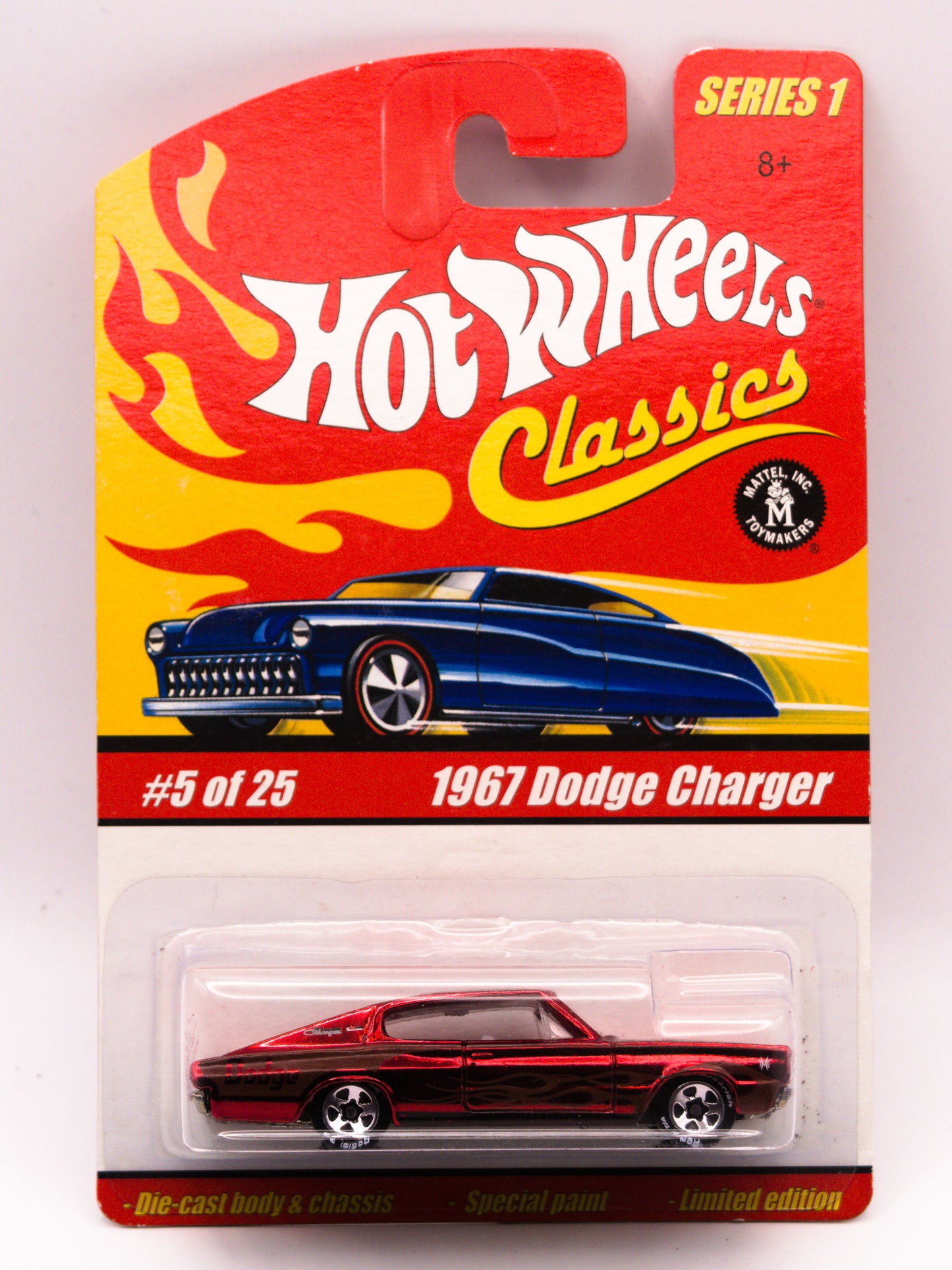 Hot Wheels Classics 1967 Dodge Charger Czerwony