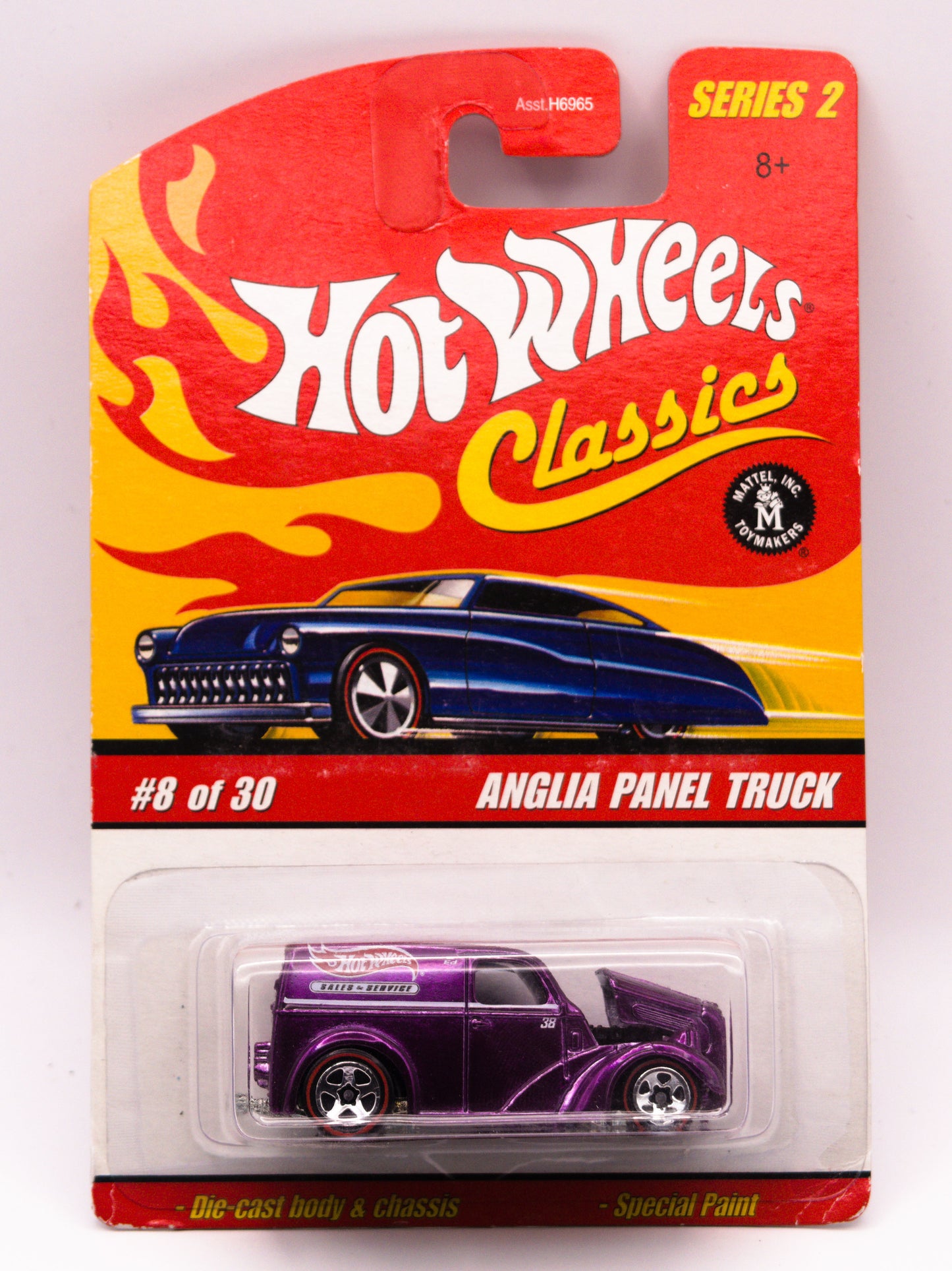 Hot Wheels Classics Anglia Panel Truck Fioletowy
