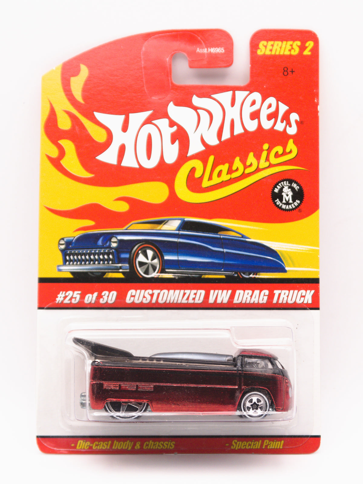 Customized VW Drag Truck Czerwony Hot Wheels Classics