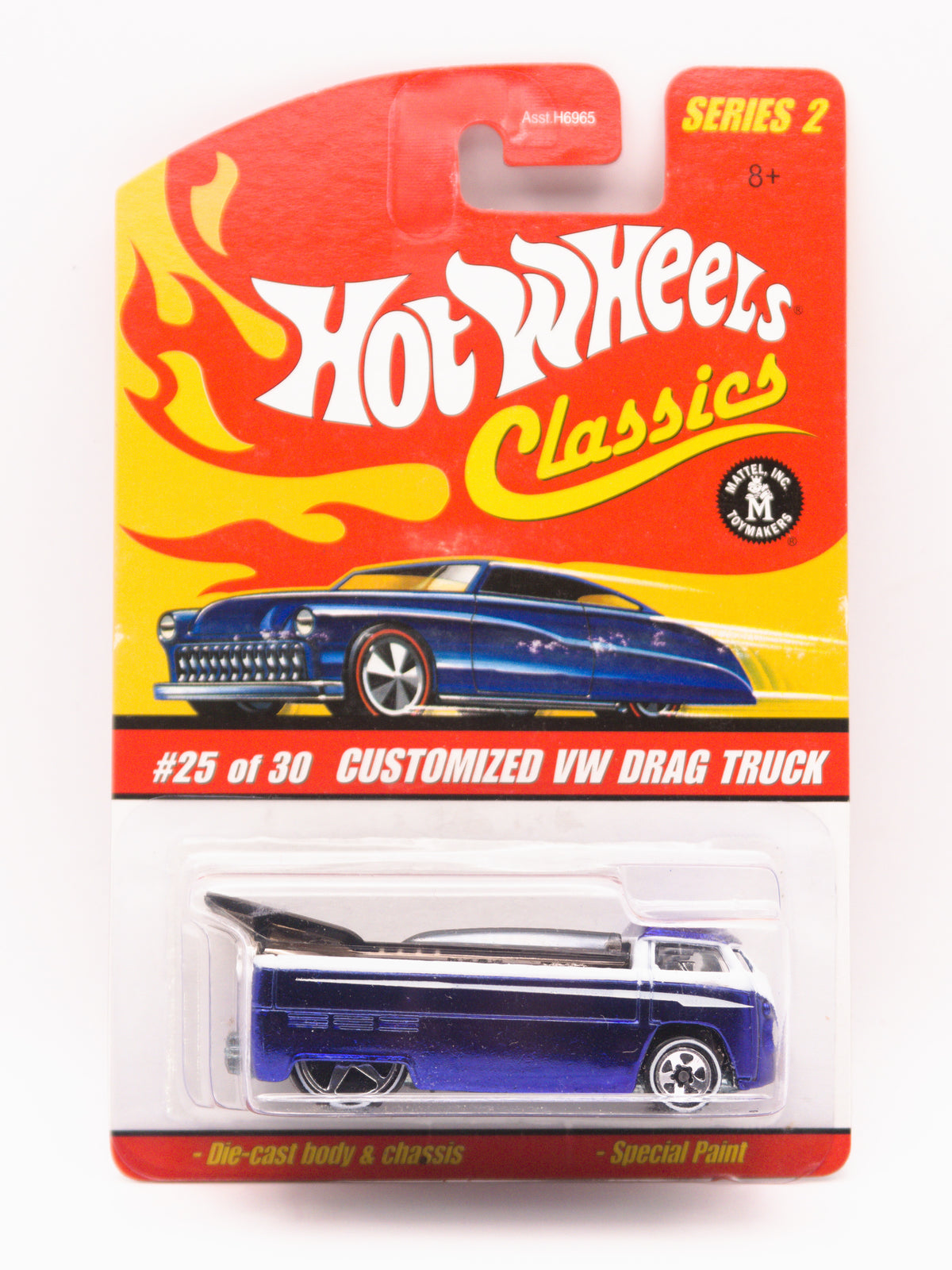 Hot Wheels Classics Customized VW Drag Truck Niebieski