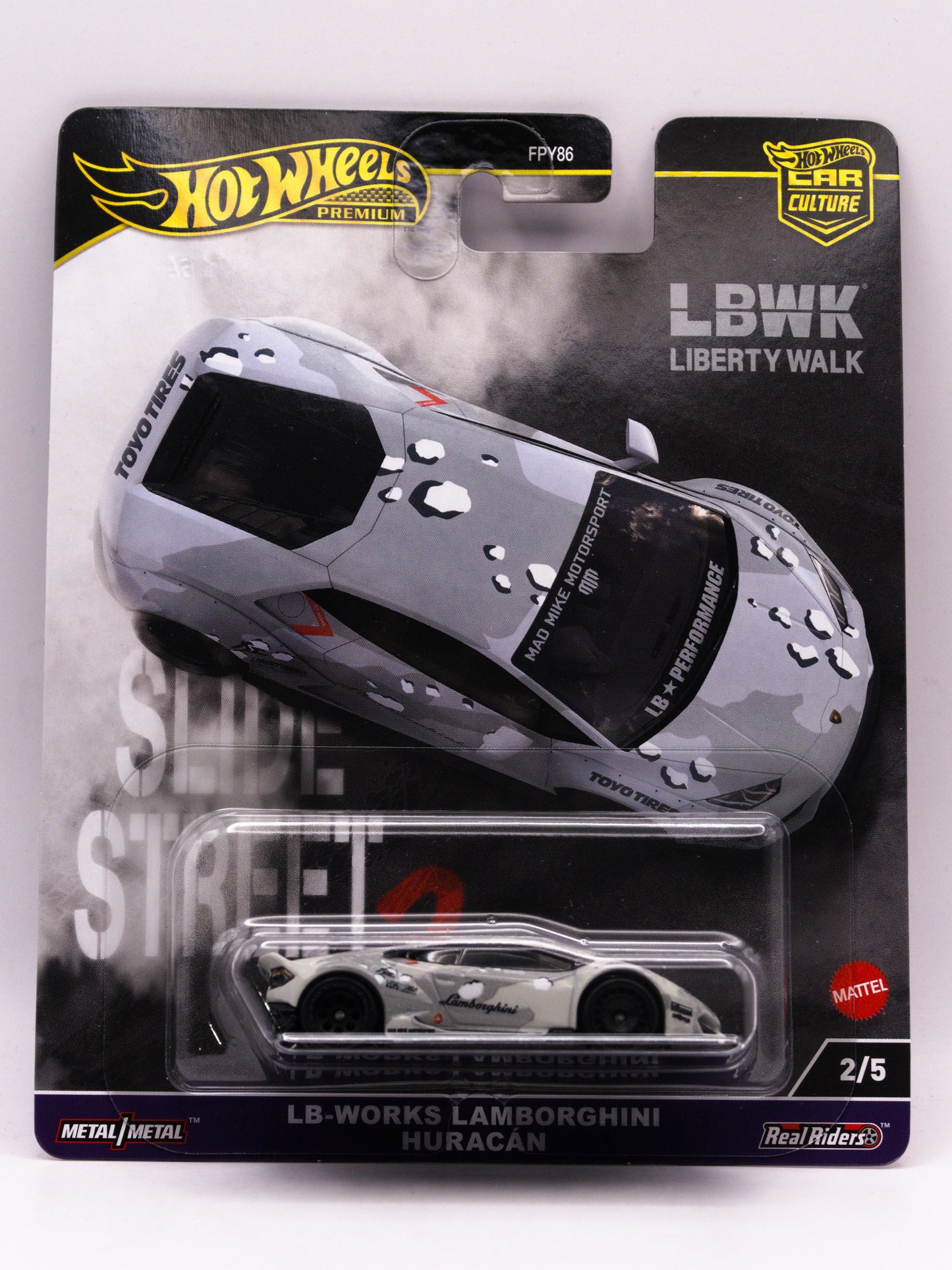 Lamborghini Huracan LB-WORKS Liberty Walk Premium Street Slide Szary