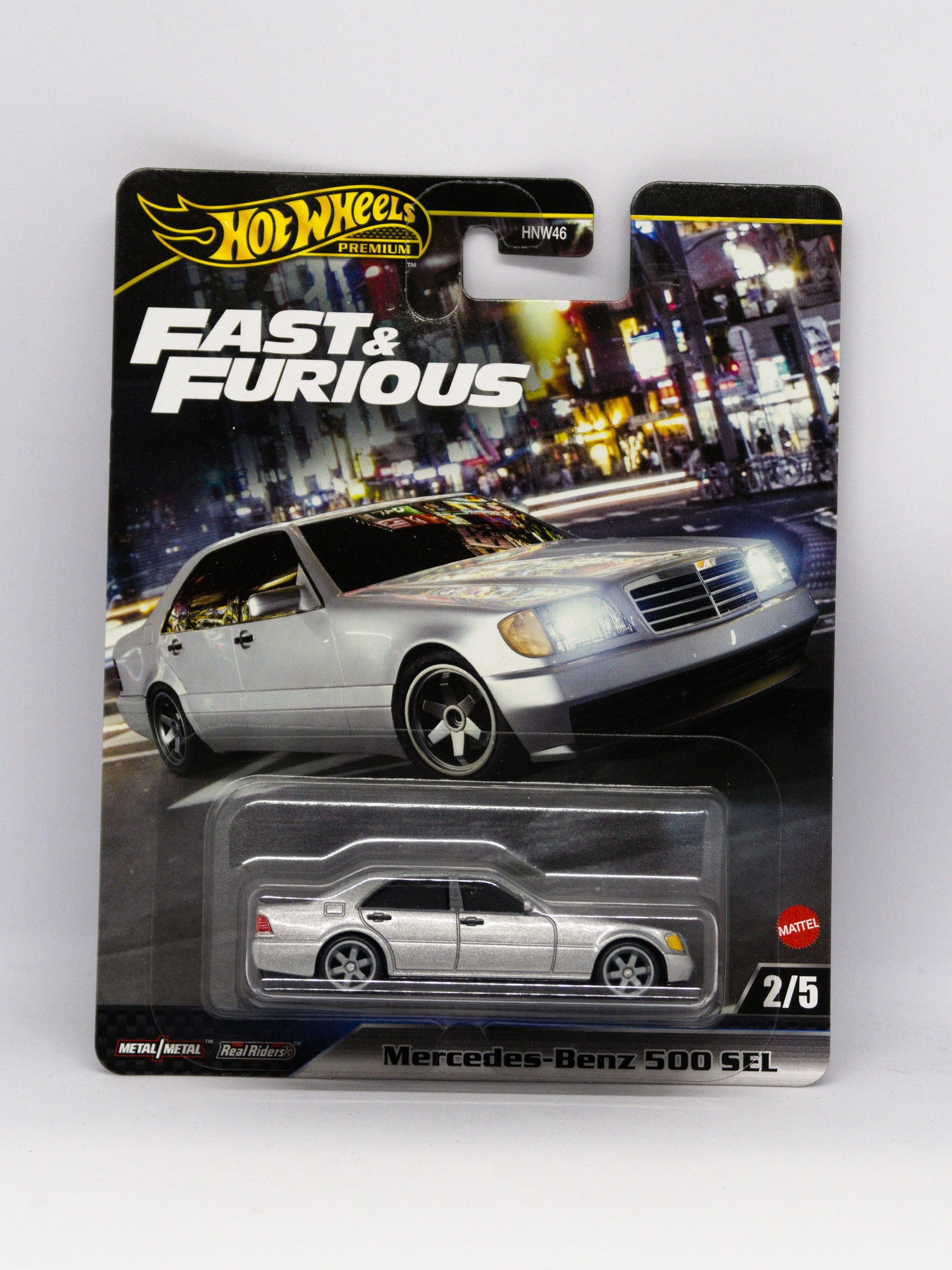 Mercedes-Benz 500 SEL Srebrny Fast and Furious Premium