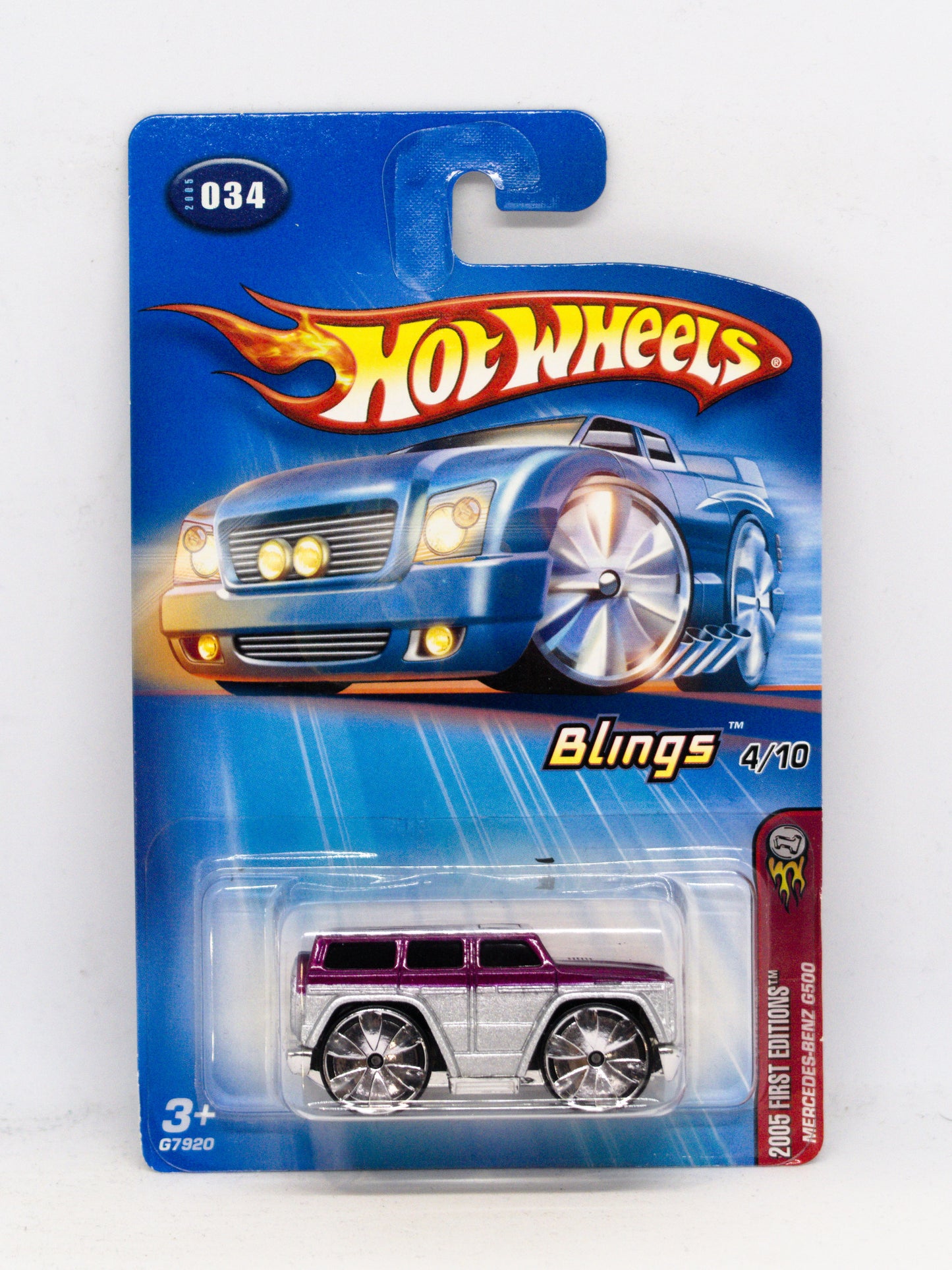 Mercedes-Benz G500 Blings Srebrno-Fioletowy