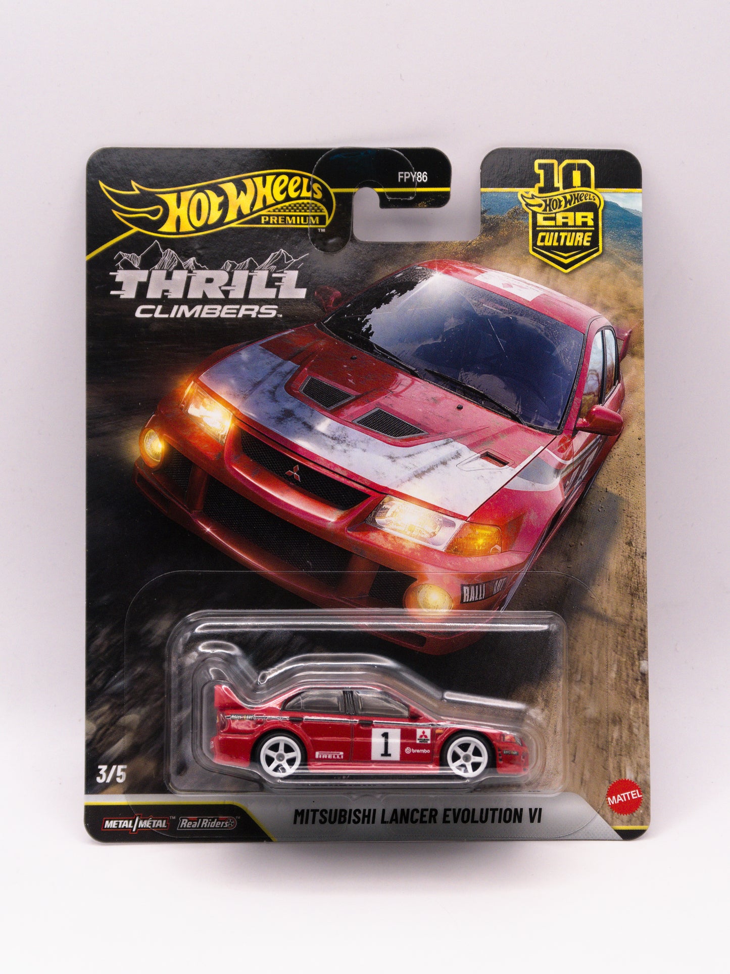 Thrill Climbers Mitsubishi Lancer Evolution VI Premium Czerwony
