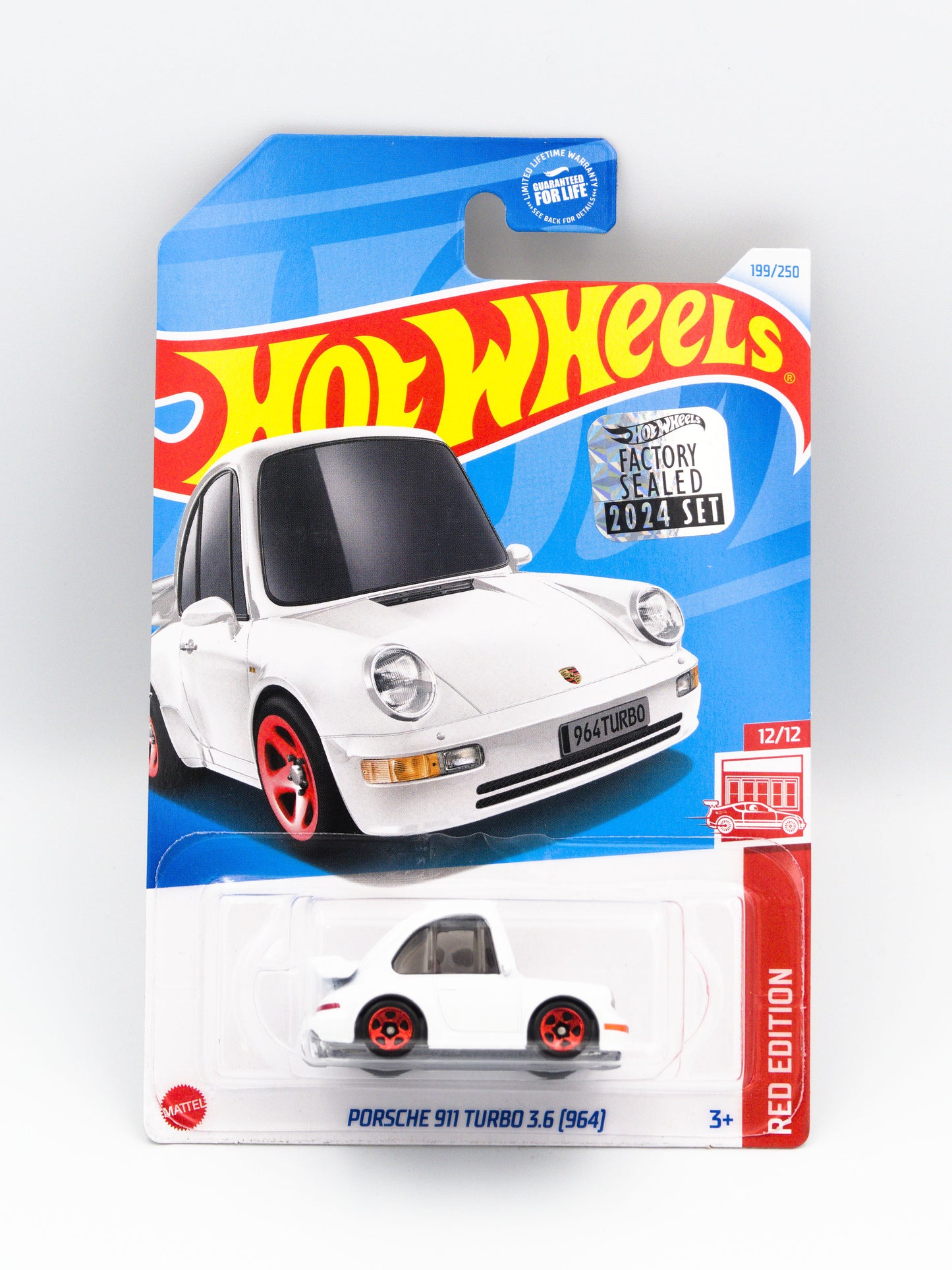 Porsche 911 Turbo 3.6 (964) Biały Tooned Red Edition Exclusive