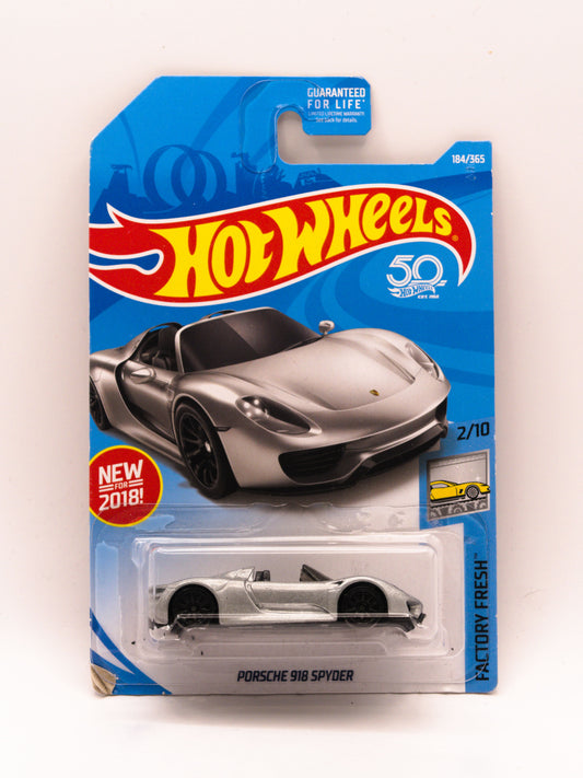 Porsche 918 Spider Srebrny *Pęknięty Blister