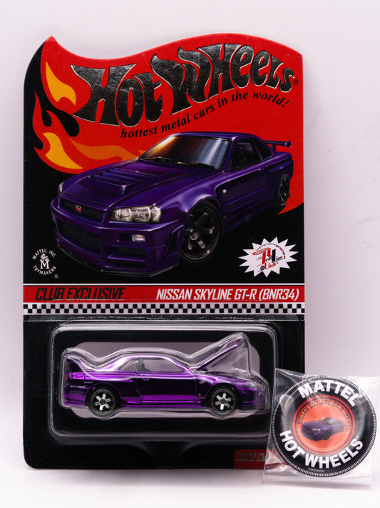 Red Line Club RLC Nissan Skyline GT-R R34 Fioletowy