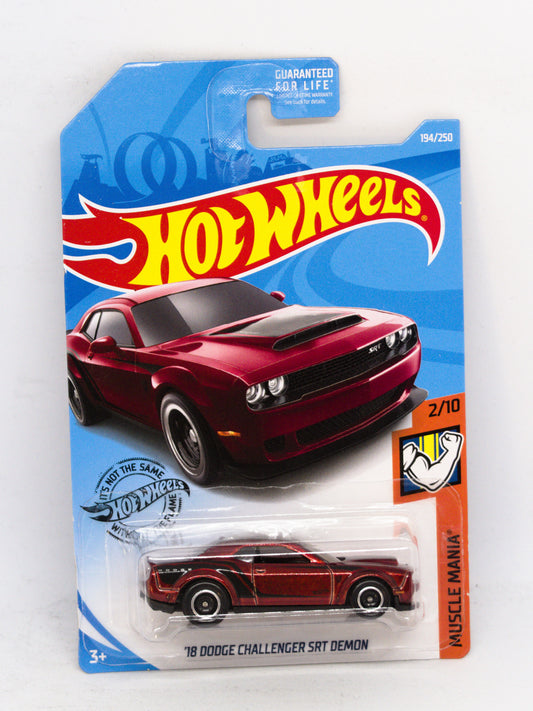Super Treasure Hunt '18 Dodge Challenger SRT Demon Czerwony
