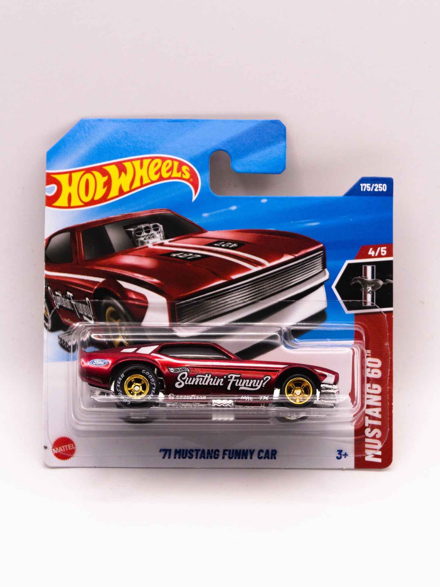 Super Treasure Hunt STH '71 Ford Mustang Funny Car Czerwony