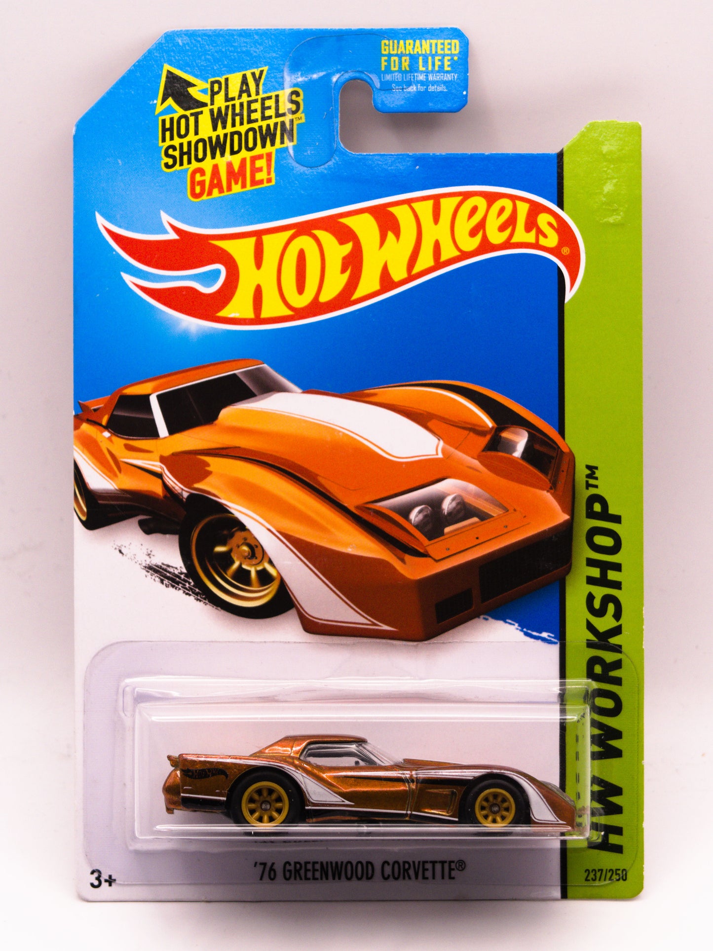 Super Treasure Hunt '76 Greenwood Corvette Pomarańczowy