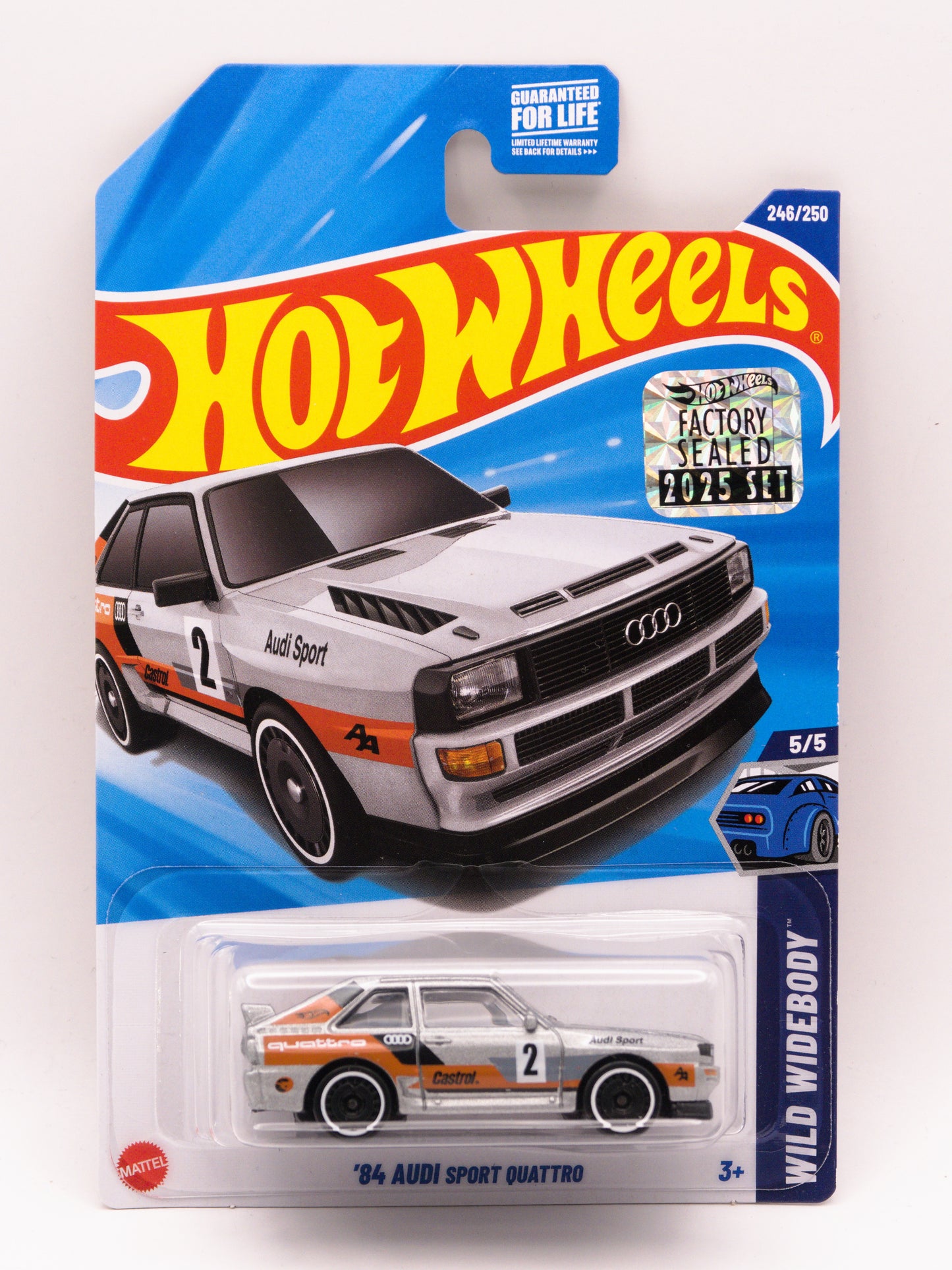 '84 Audi Sport Quattro Factory Sealed Srebrny