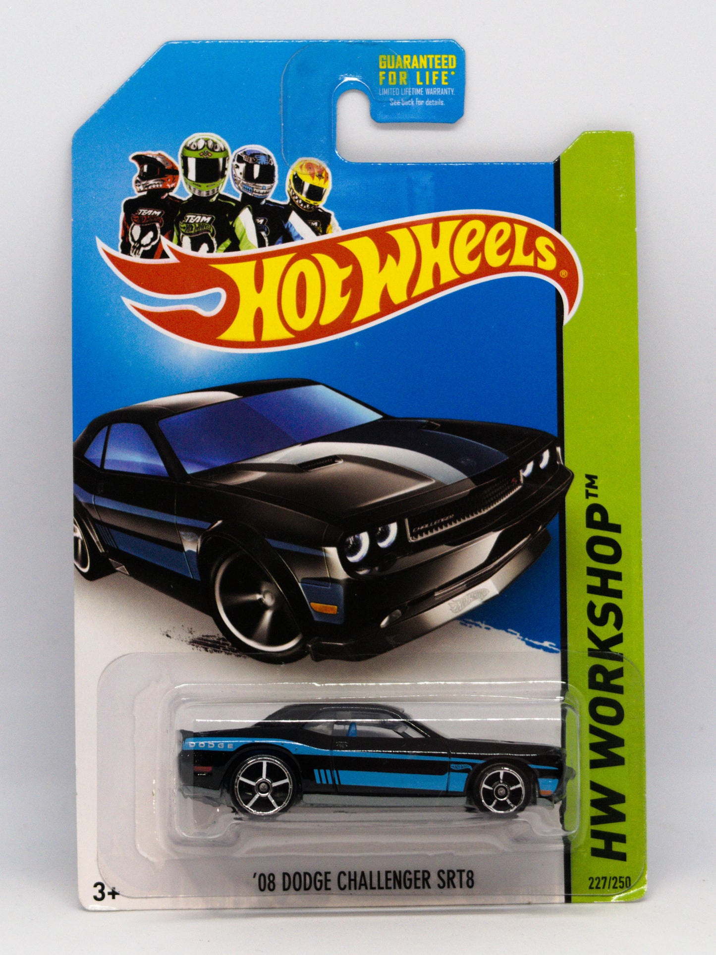 '08 Dodge Challenger SRT8 Czarny z Niebieskim Pasem