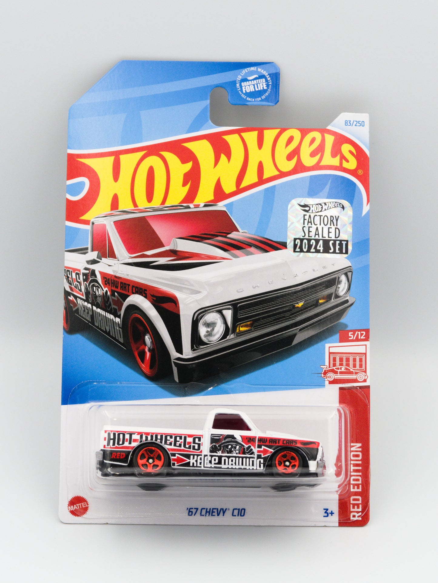 '67 Chevy C10 Biały Red Edition Factory Sealed