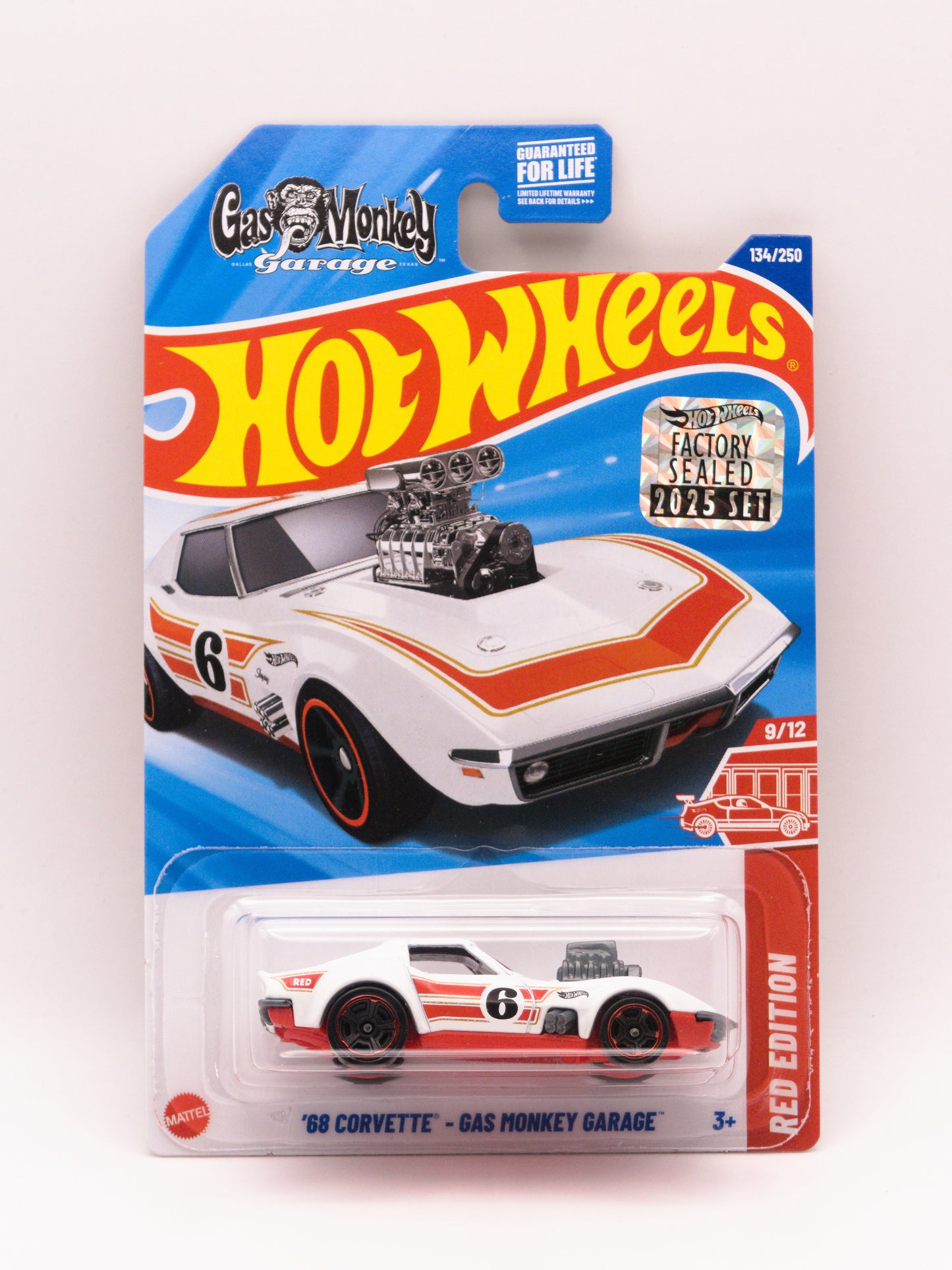 '68 Corvette - Gas Monkey Garage Biały Red Edition Factory Sealed