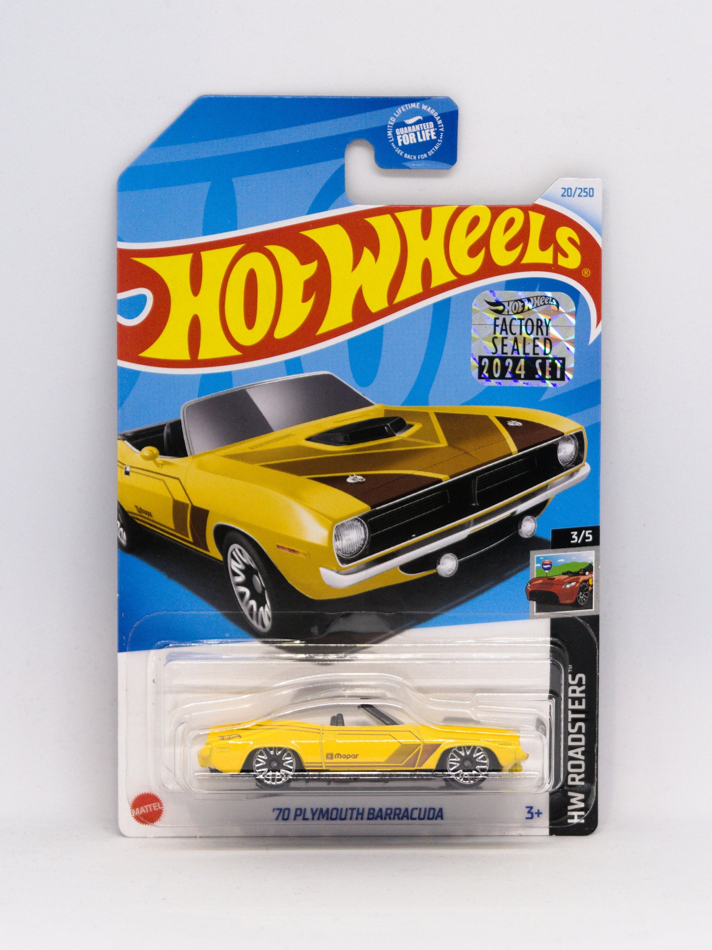 '70 Plymouth Barracuda Factory Sealed Kroger Exclusive Żółty
