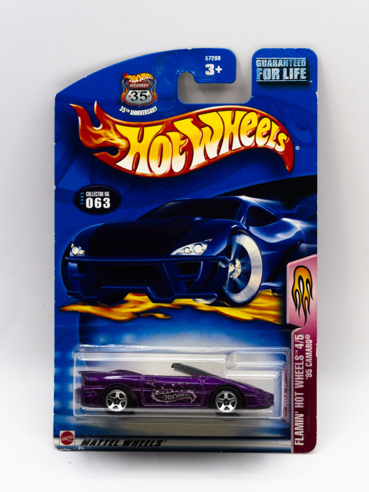 '95 Chevrolet Camaro Convertible Fioletowy Flamin Hot Wheels
