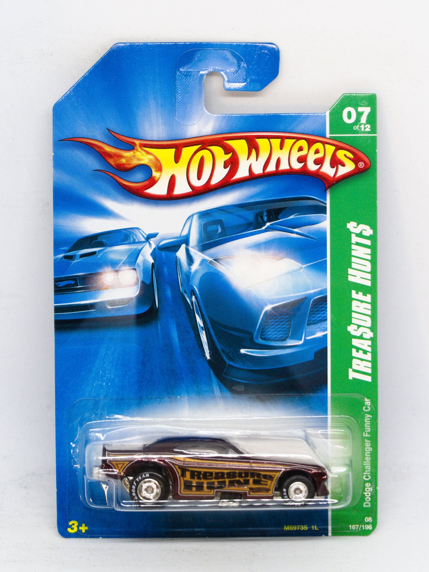 Super Treasure Hunt Dodge Challenger Funny Car Brązowy