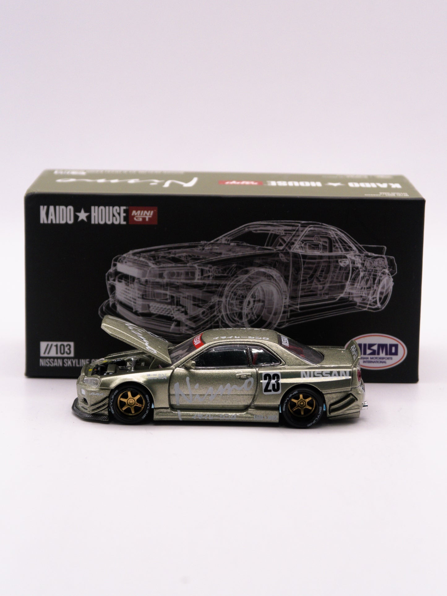 Kaido House #103 Nissan Skyline GT-R R34 Kaido Works V4 Zielony
