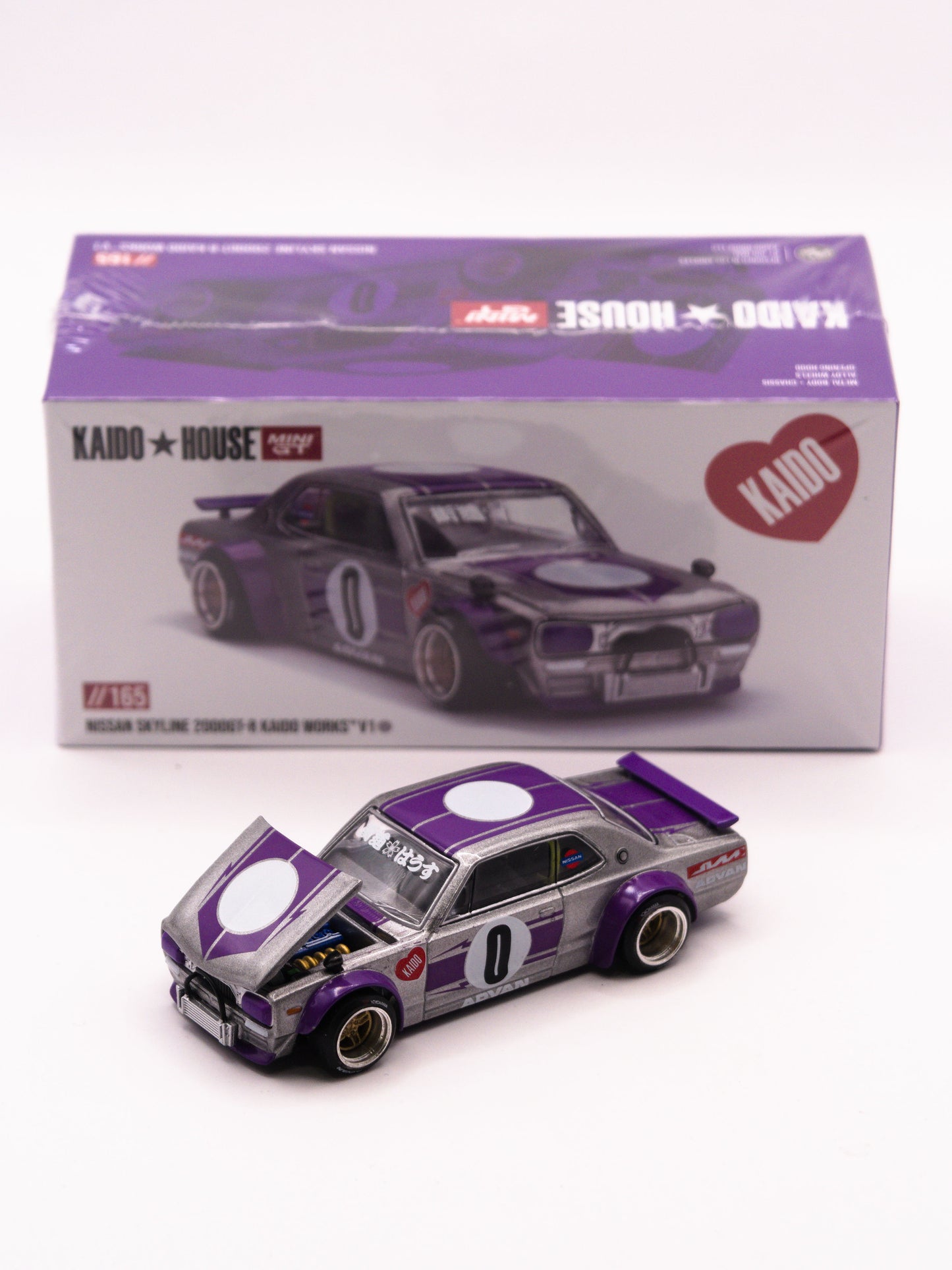 Kaido House Nissan Skyline 2000 GT-R Kaido Works V1 Srebrny #165 *ZAMKNIĘTY