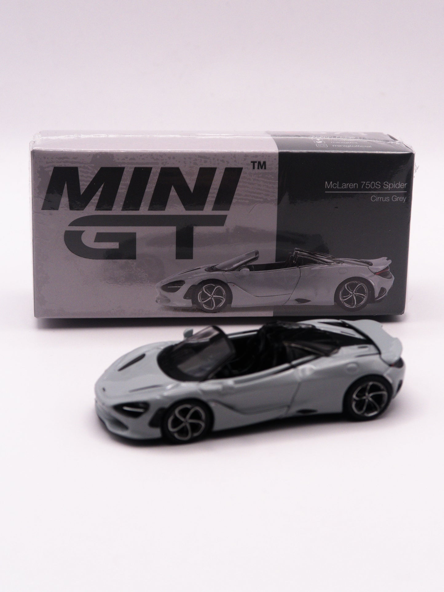 Mini GT #973 McLaren 750S Spider Cirrus Grey Szary *PUDEŁKO