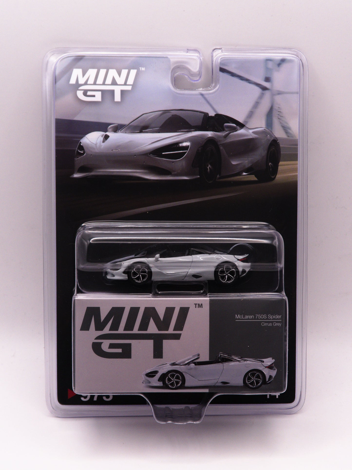 Mini GT #973 McLaren 750S Spider Cirrus Grey Szary *BLISTER