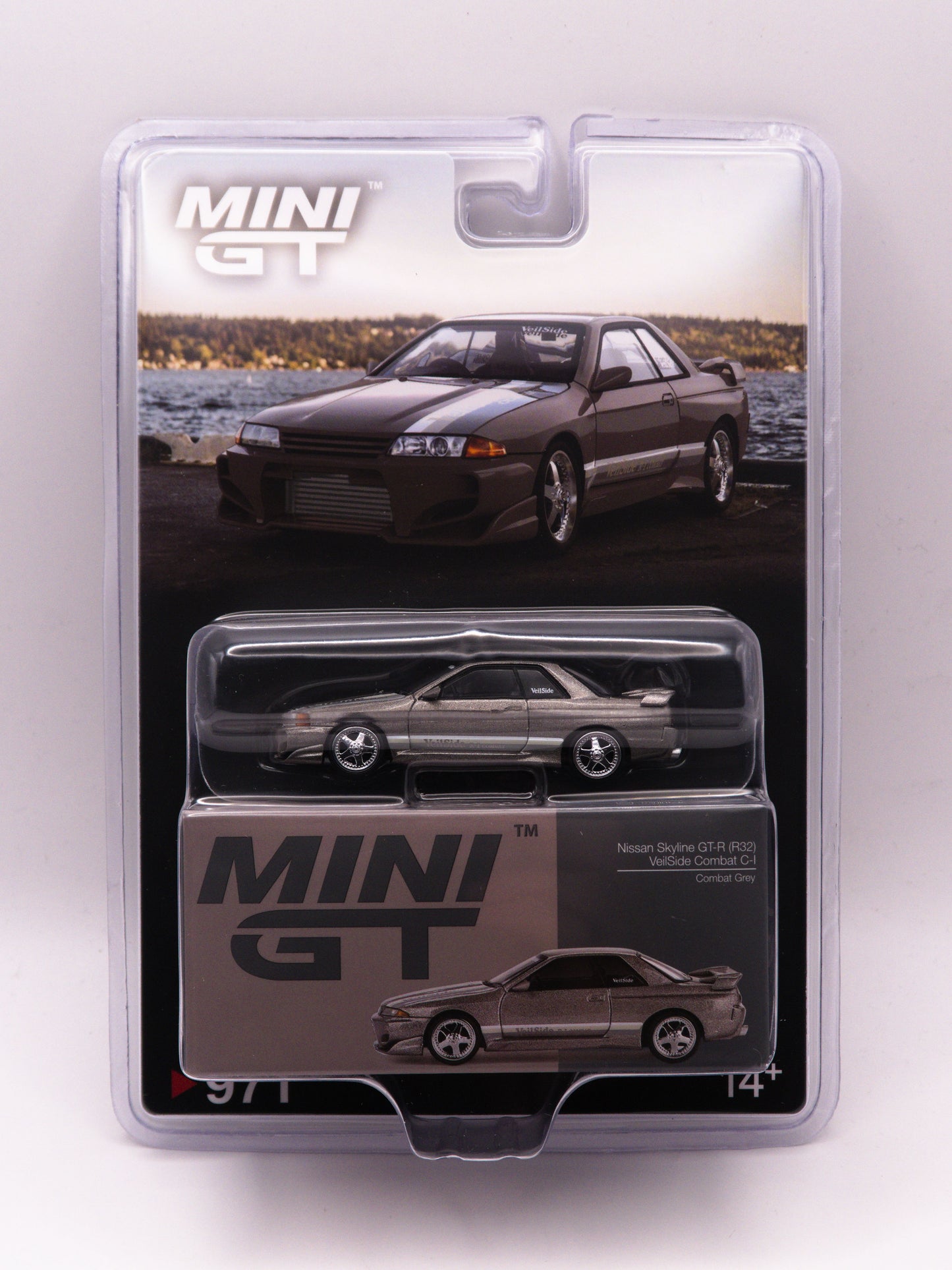 Mini GT #971 Nissan Skyline GT-R R32 VeilSide Combat C-I Combat Grey Szary *BLISTER