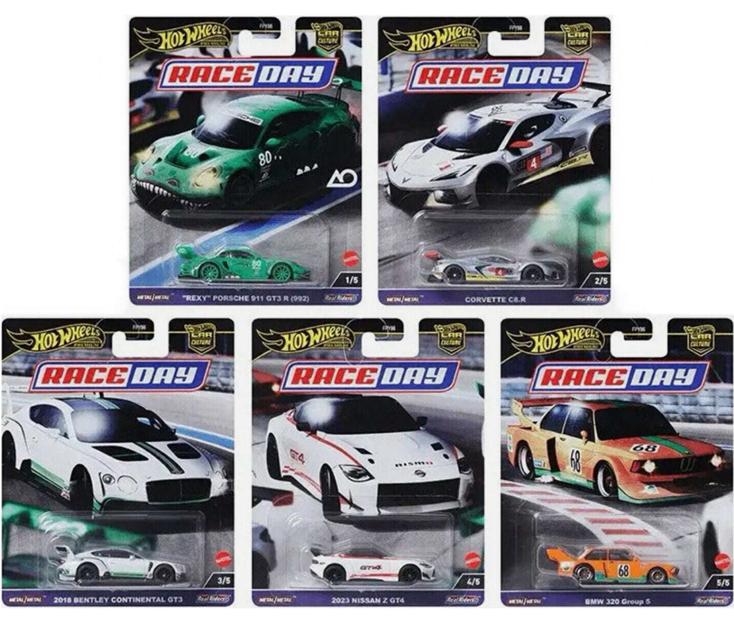 Hot Wheels Premium RACE DAY Set 5 autek