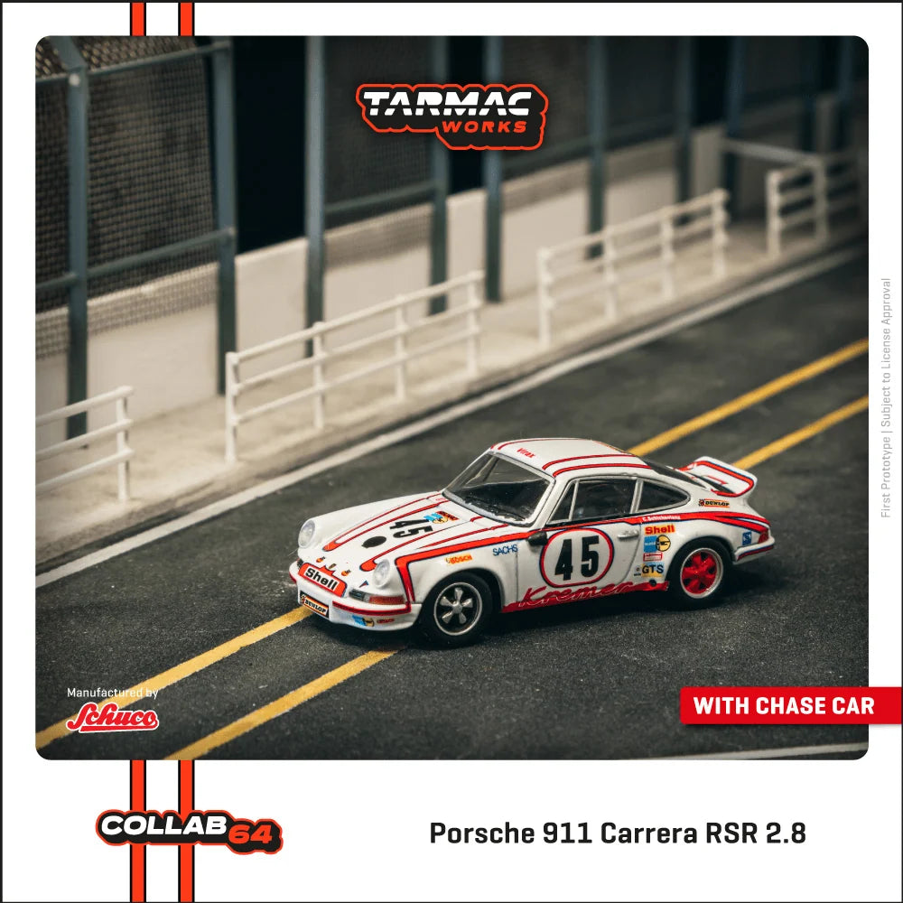 *PRESALE Tarmac Works Porsche 911 Carrera RSR #45 24H Le Mans Winner Biały *ZAMKNIĘTY