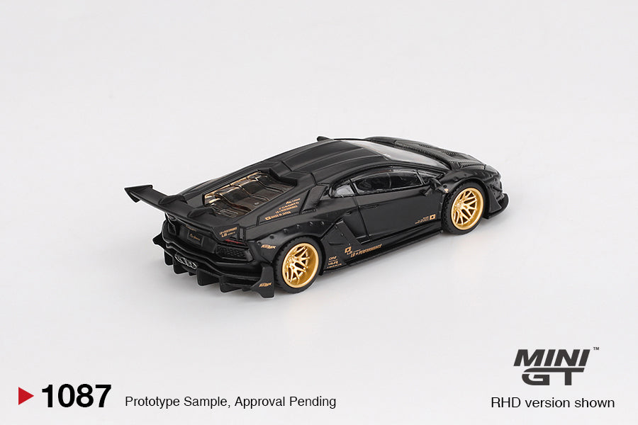 *PRESALE Mini GT #1087 Lamborghini Aventador LB-Works Czarny Mat *PUDEŁKO