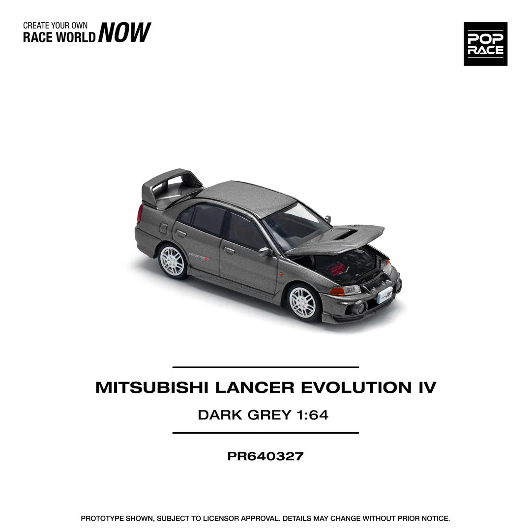 PopRace Mitsubishi Lancer Evo IV Szary