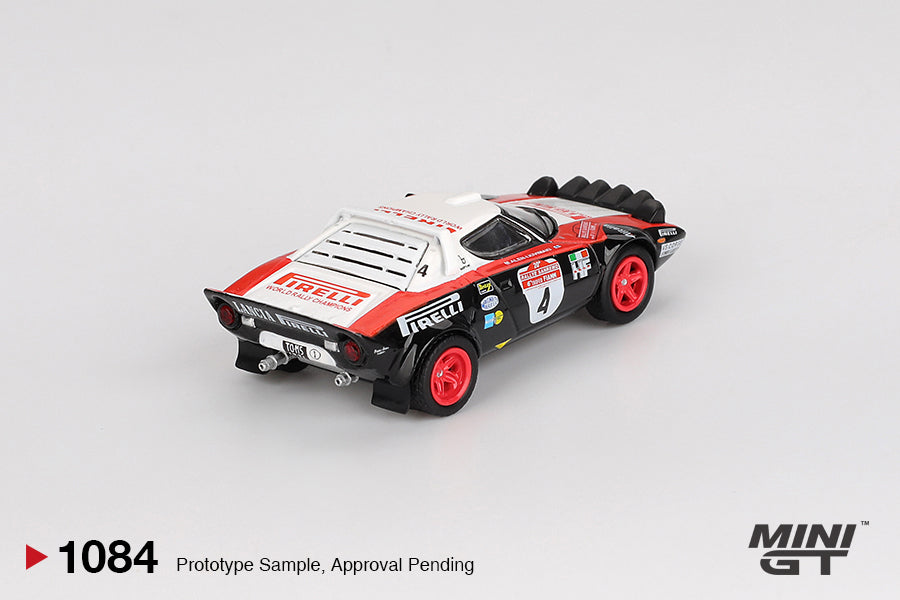 *PRESALE Mini GT #1084 Lancia Stratos HF #4 Sanremo Winner 1978 Czarno Biały *PUDEŁKO