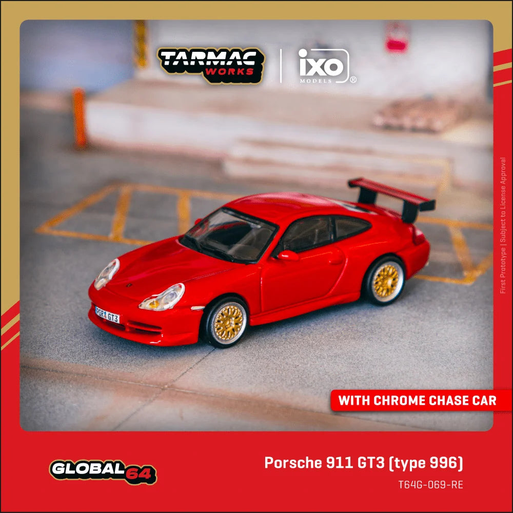 *PRESALE Tarmac Works Porsche 911 996 GT3 Czerwony *ZAMKNIĘTY!