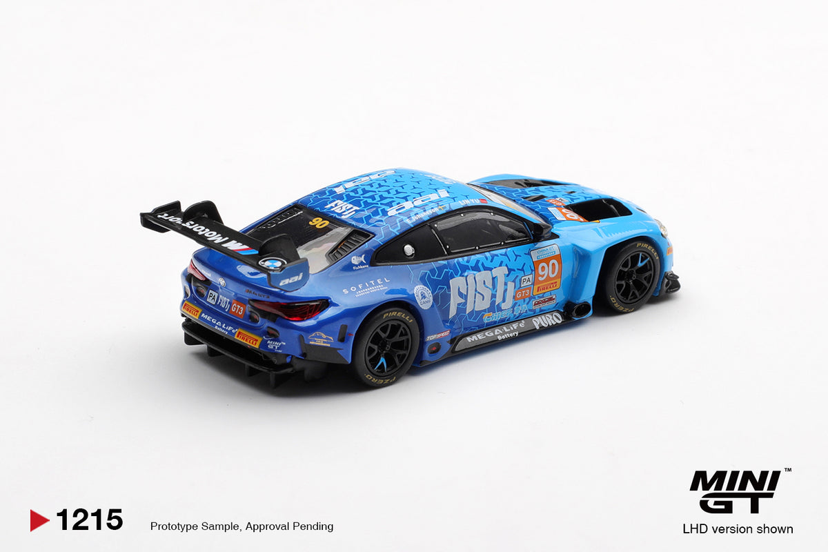 *PRESALE Mini GT #1215 BMW M4 GT3 EVO #90 FIST Team AAI 2025 China GT Niebieski *Pudełko