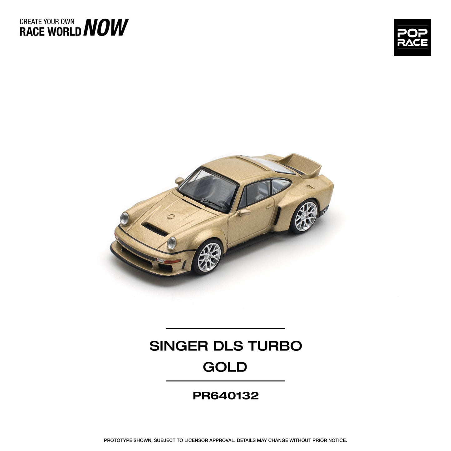 *PRESALE Pop Race Porsche 911 Turbo Singer DLS Turbo Złoty PR640132