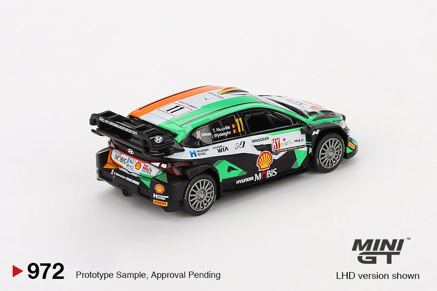 *PRESALE Mini GT #972 Hyundai i20 N Rally Croatia Zielono Pomarańczowy *BLISTER