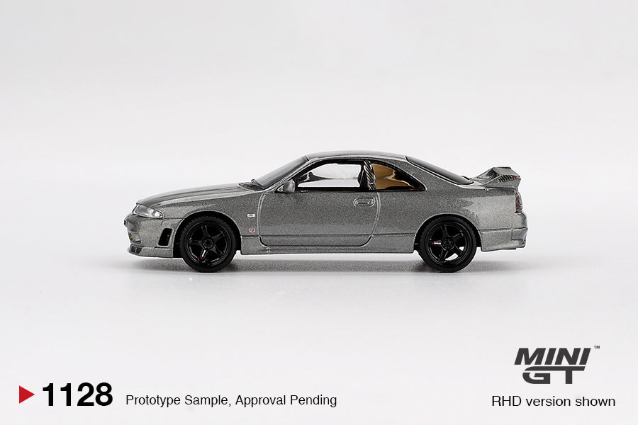 *PRESALE Mini GT #1128 Nissan GT-R R33 Nismo CRS Szary *PUDEŁKO