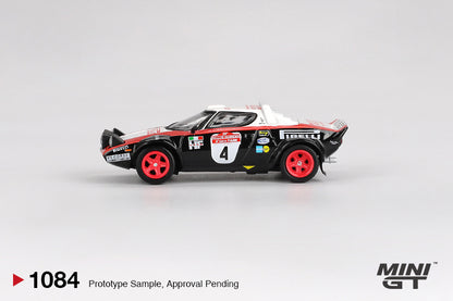 *PRESALE Mini GT #1084 Lancia Stratos HF #4 Sanremo Winner 1978 Czarno Biały *PUDEŁKO