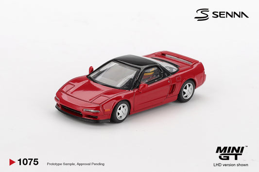 *PRESALE Mini GT #1075 Honda NSX Prototype Ayrton Senna z Figurką Czerwony *BLISTER