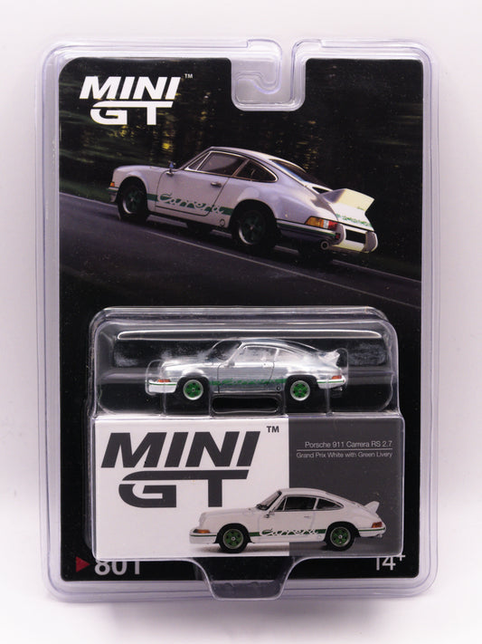 CHASE Mini GT 801 Porsche 911 Carrera RS 2.7 Srebrny