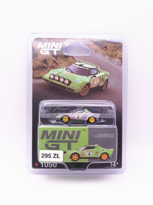 CHASE Mini GT #1050 Lancia Stratos HF #4 Spanish Rally Champion ZIelony