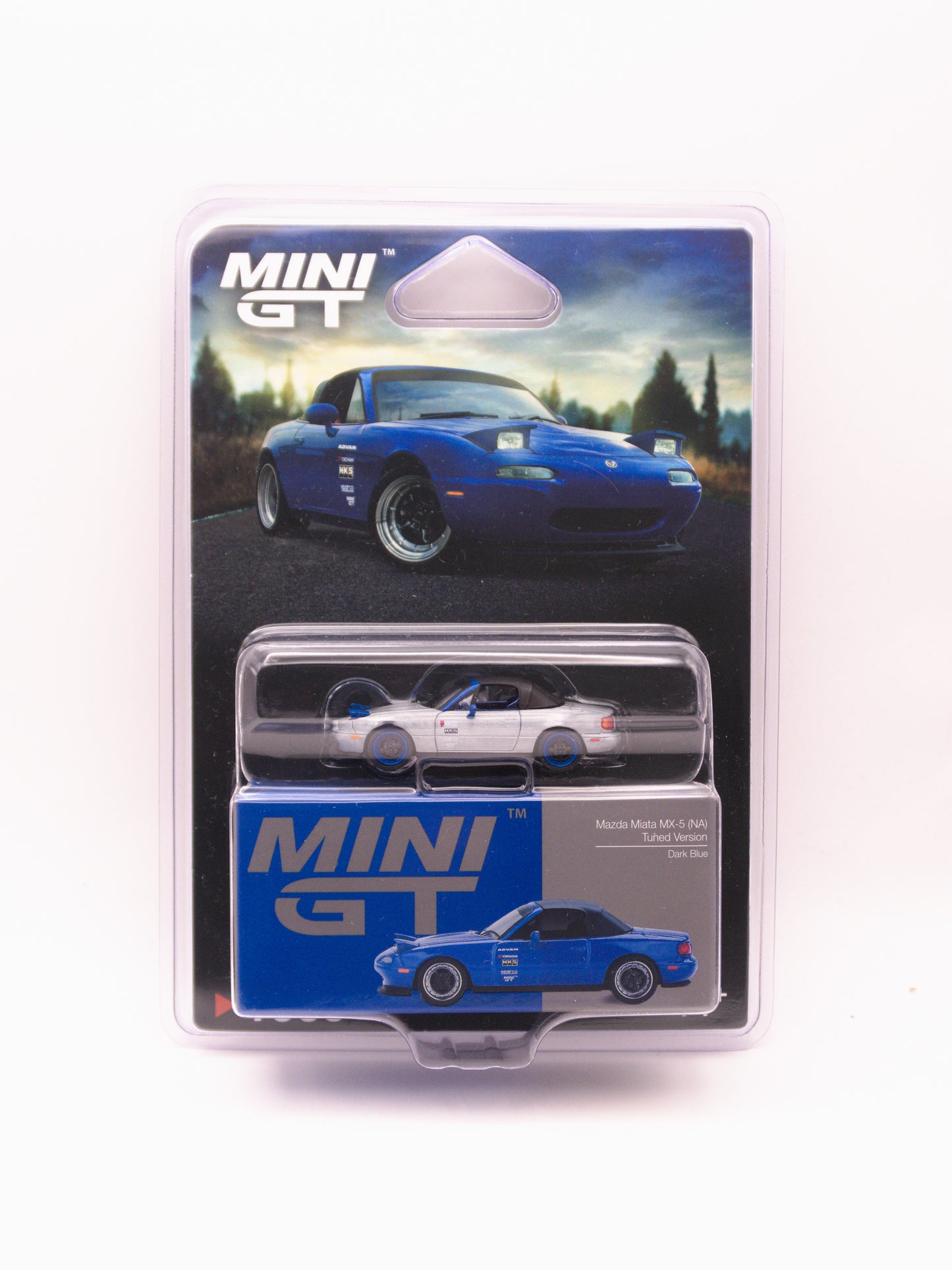 CHASE Mini GT #1069 Mazda Miata MX-5 NA Tuned Niebieski